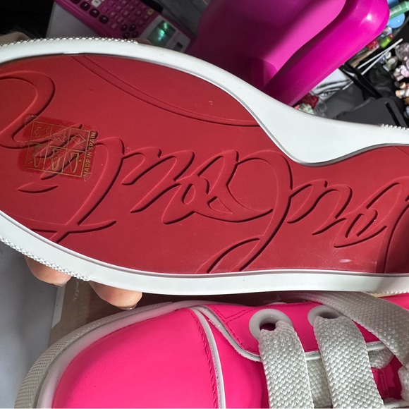 Christian Louboutin Kids Pink Sneakers - Picture 5 of 8
